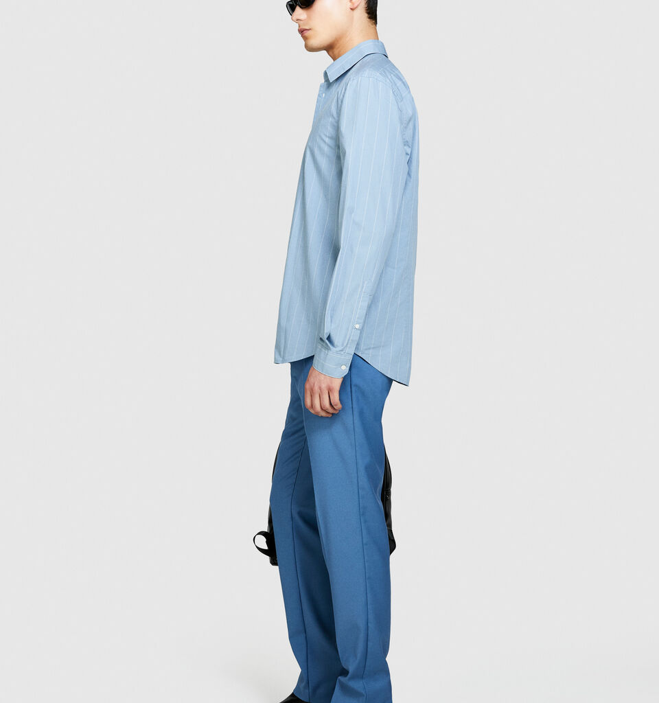 Striped shirt - men's slim fit shirts - Light Blue | Sisley image number 2